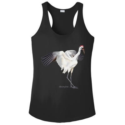 Whooping Crane Graphic Wildlife Bird Watching Ladies PosiCharge Competitor Racerback Tank