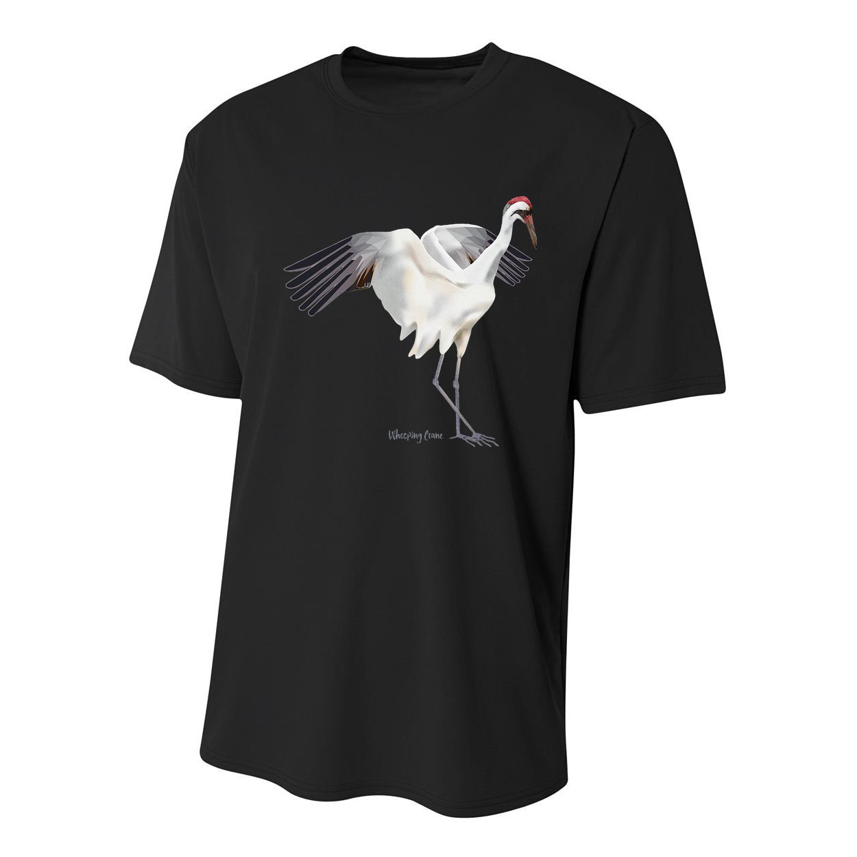 Whooping Crane Graphic Wildlife Bird Watching Youth Performance Sprint T-Shirt