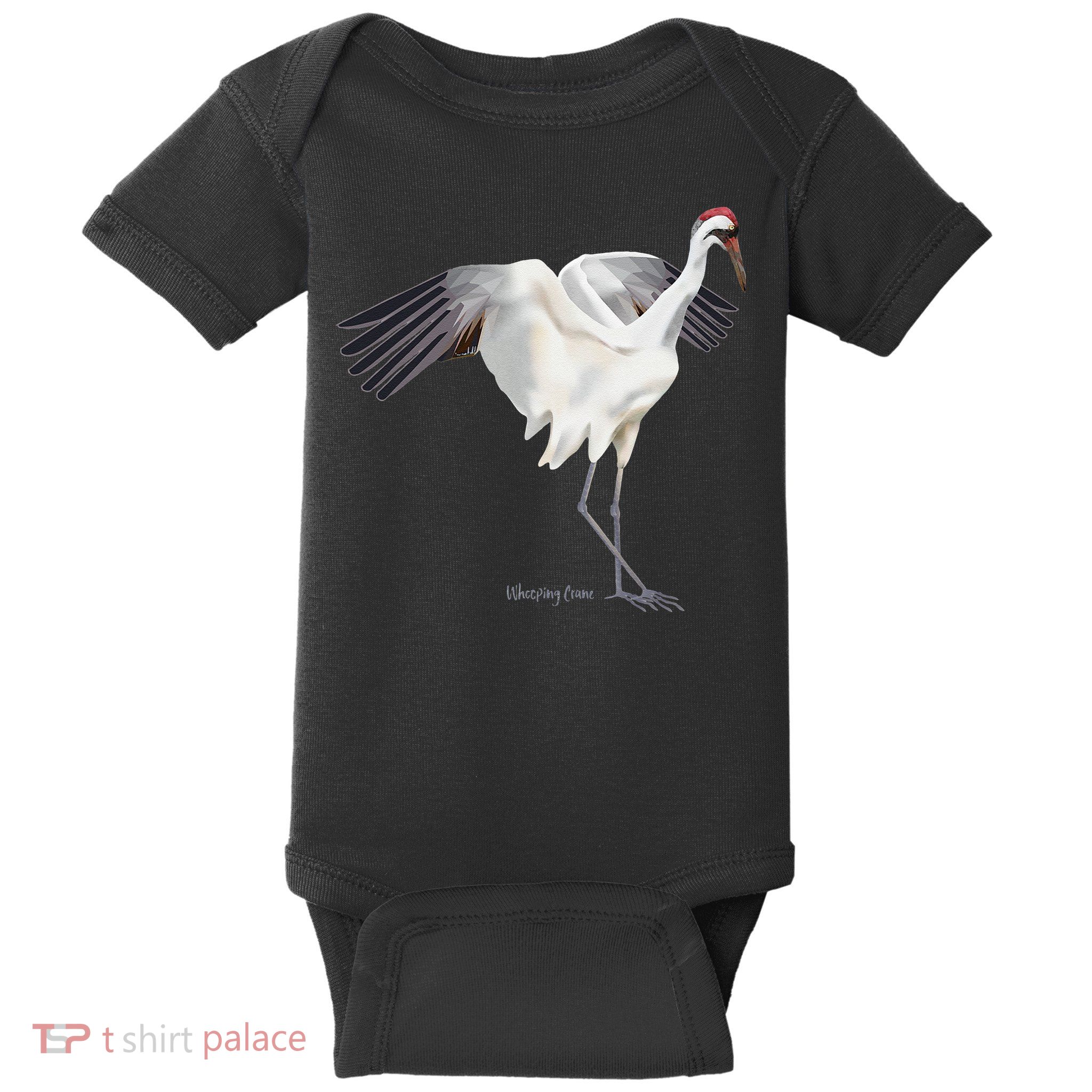Whooping Crane Graphic Wildlife Bird Watching Baby Bodysuit
