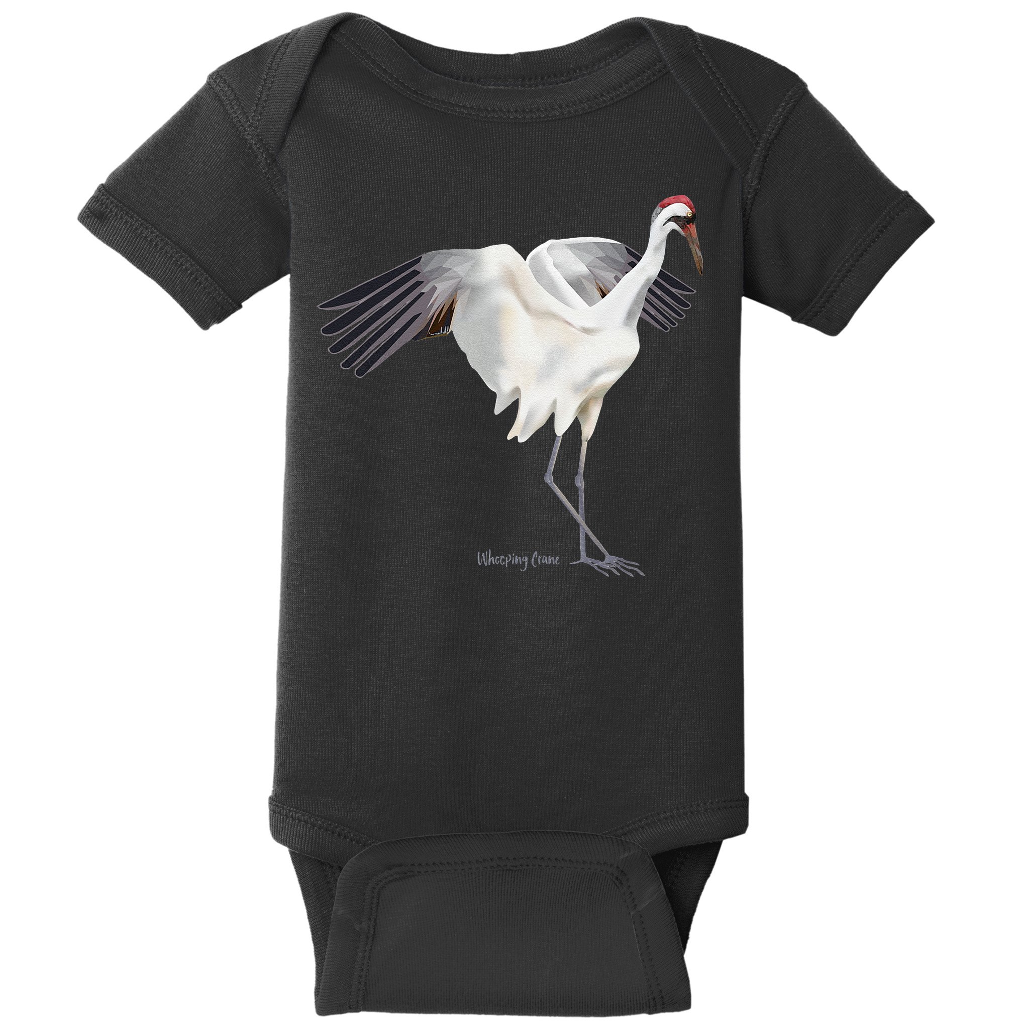 Whooping Crane Graphic Wildlife Bird Watching Baby Bodysuit