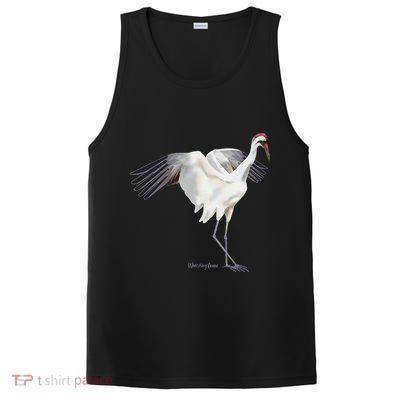 Whooping Crane Graphic Wildlife Bird Watching PosiCharge Competitor Tank