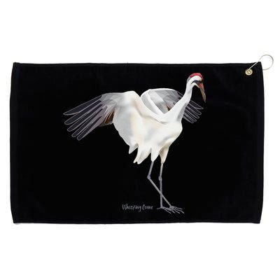 Whooping Crane Graphic Wildlife Bird Watching Grommeted Golf Towel