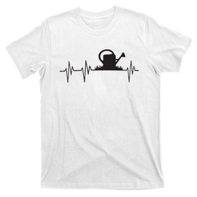 Watering Can Heartbeat Gardening Gardener Gift Light T-Shirt