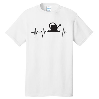 Watering Can Heartbeat Gardening Gardener Gift Light Tall T-Shirt