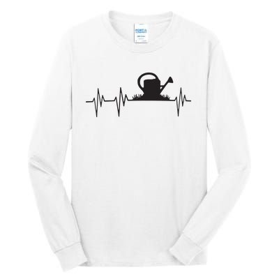 Watering Can Heartbeat Gardening Gardener Gift Light Tall Long Sleeve T-Shirt