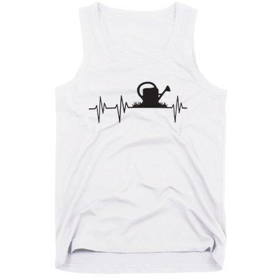 Watering Can Heartbeat Gardening Gardener Gift Light Tank Top