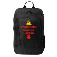 Warning Choking Hazard Funny Joke City Backpack