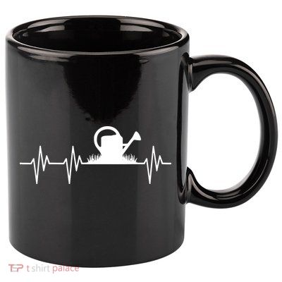 Watering Can Heartbeat Gardening Gardener 11oz C Handle Ceramic Mug