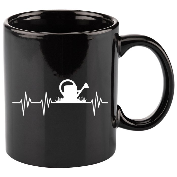 Watering Can Heartbeat Gardening Gardener 11oz C Handle Ceramic Mug