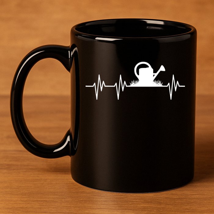 Watering Can Heartbeat Gardening Gardener 11oz C Handle Ceramic Mug