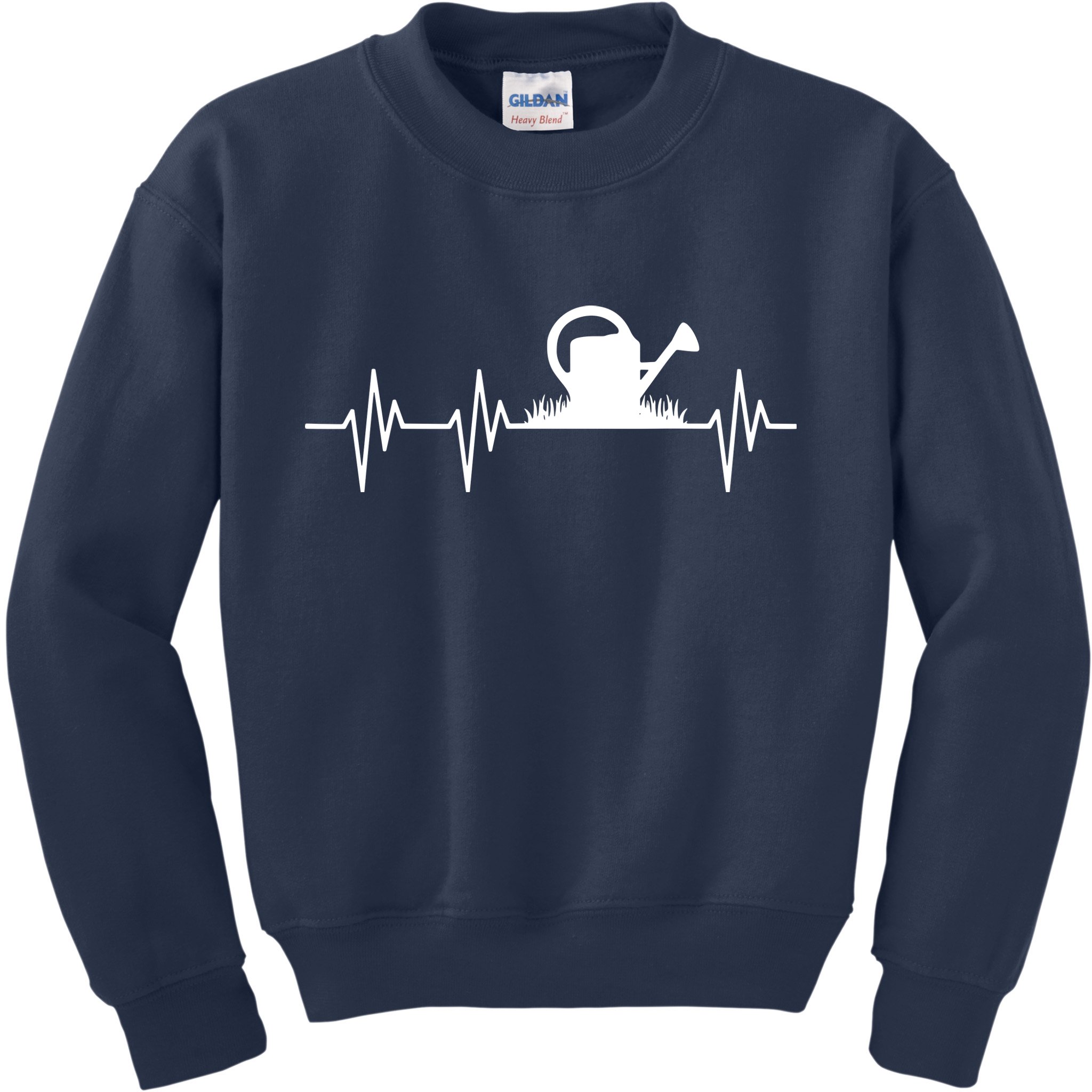 Watering Can Heartbeat Gardening Gardener Kids Sweatshirt