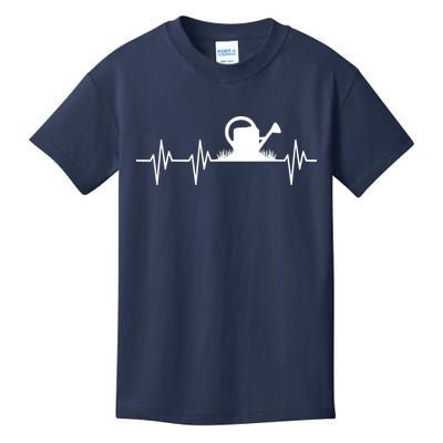 Watering Can Heartbeat Gardening Gardener Kids T-Shirt