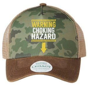 Warning Choking Hazard Funny Dick Joke Gifgift Legacy Tie Dye Trucker Hat