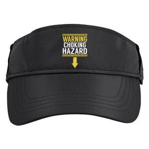 Warning Choking Hazard Funny Dick Joke Gifgift Adult Drive Performance Visor