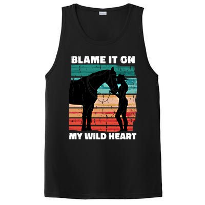 Wo Cow Horse Lover Design Funny Gift PosiCharge Competitor Tank