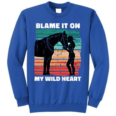 Wo Cow Horse Lover Design Funny Gift Sweatshirt