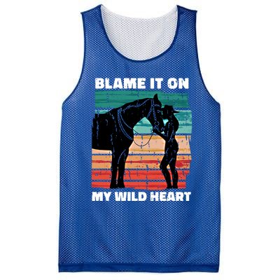 Wo Cow Horse Lover Design Funny Gift Mesh Reversible Basketball Jersey Tank