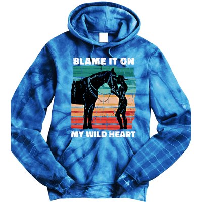 Wo Cow Horse Lover Design Funny Gift Tie Dye Hoodie