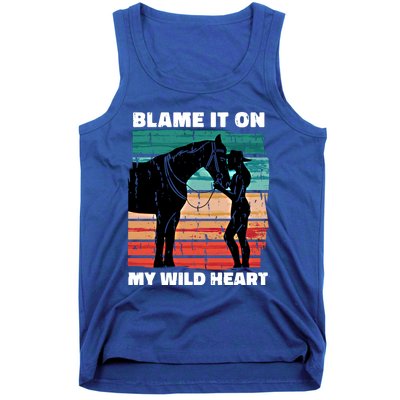 Wo Cow Horse Lover Design Funny Gift Tank Top