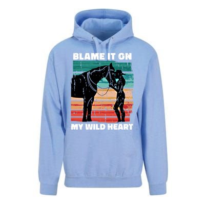 Wo Cow Horse Lover Design Funny Gift Unisex Surf Hoodie