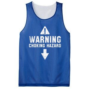 Warning Choking Hazard Costume Funny Easy Halloween Gift Mesh Reversible Basketball Jersey Tank