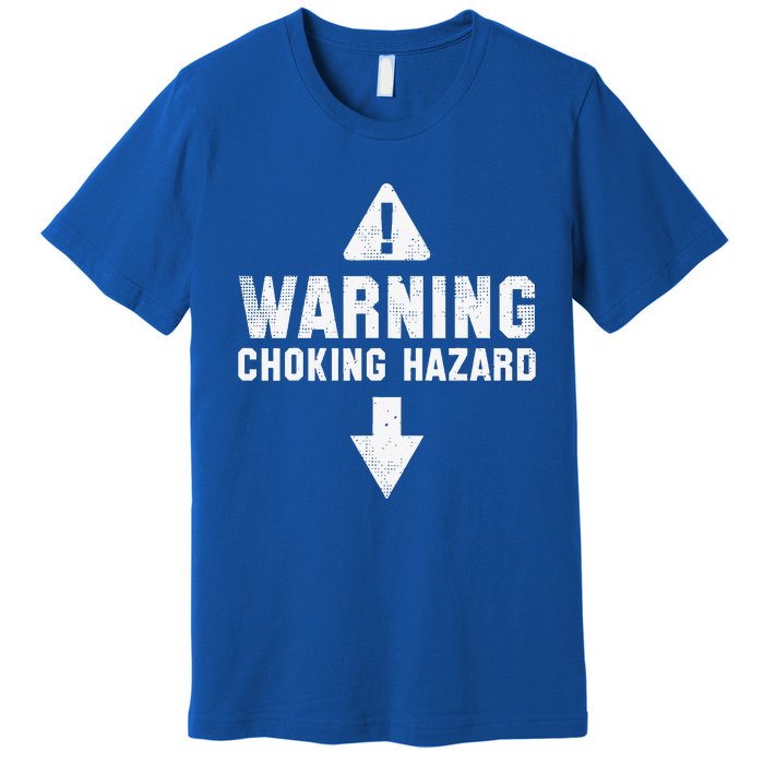 Warning Choking Hazard Costume Funny Easy Halloween Gift Premium T-Shirt