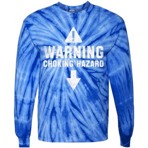 Warning Choking Hazard Costume Funny Easy Halloween Gift Tie-Dye Long Sleeve Shirt