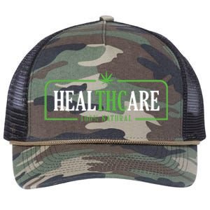 Weed Cannabis Healthcare Medical THC Marijuana Stoner Gift Retro Rope Trucker Hat Cap