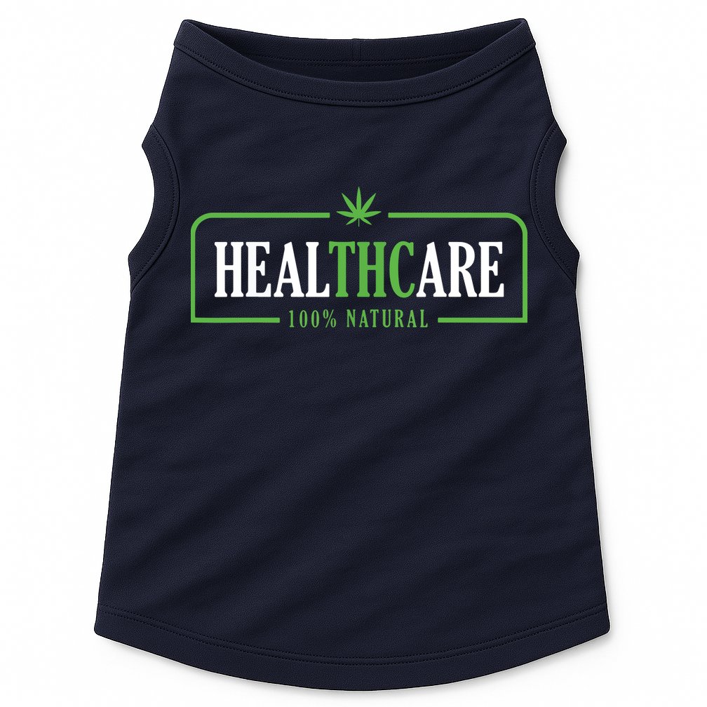 Weed Cannabis Healthcare Medical THC Marijuana Stoner Gift Doggie Tank