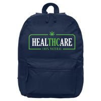 Weed Cannabis Healthcare Medical THC Marijuana Stoner Gift 16 in Basic Backpack