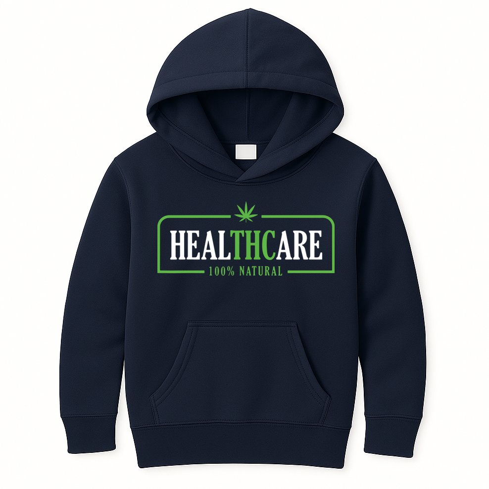 Weed Cannabis Healthcare Medical THC Marijuana Stoner Gift Kids Hoodie