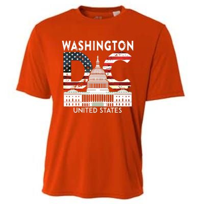 Washington Capitol Hill Souvenir Gift Washington Dc Cooling Performance Crew T-Shirt