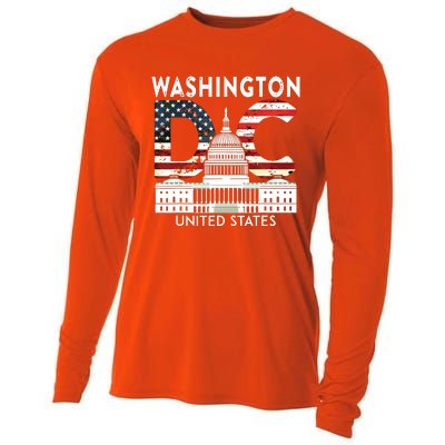 Washington Capitol Hill Souvenir Gift Washington Dc Cooling Performance Long Sleeve Crew