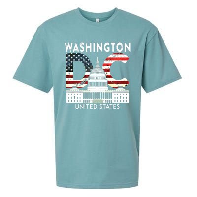 Washington Capitol Hill Souvenir Gift Washington Dc Sueded Cloud Jersey T-Shirt