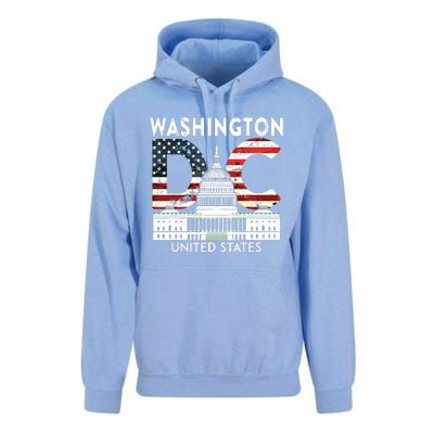 Washington Capitol Hill Souvenir Gift Washington Dc Unisex Surf Hoodie