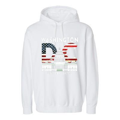 Washington Capitol Hill Souvenir Gift Washington Dc Garment-Dyed Fleece Hoodie