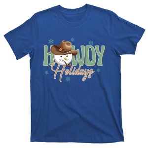 Western Christmas Howdy Cow Santa Christmas Howdy Holiday Gift T-Shirt