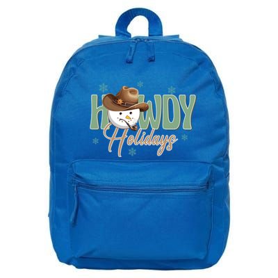 Western Christmas Howdy Cow Santa Christmas Howdy Holiday Gift 16 in Basic Backpack