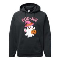 Women Cute Halloween Ghost Drinking Coffee Pumkin Ghost Ice Coffee Gift Performance Fleece Hoodie