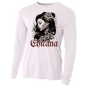 WomanS Chola Hispanic Latino Mexican Chicano Cholo Chicana Cooling Performance Long Sleeve Crew