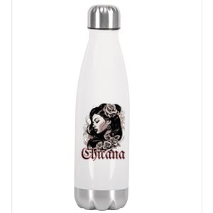 WomanS Chola Hispanic Latino Mexican Chicano Cholo Chicana Stainless Steel Insulated Water Bottle