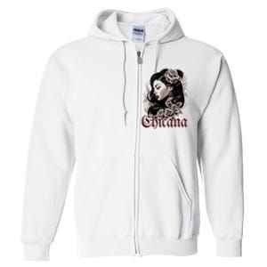 WomanS Chola Hispanic Latino Mexican Chicano Cholo Chicana Full Zip Hoodie