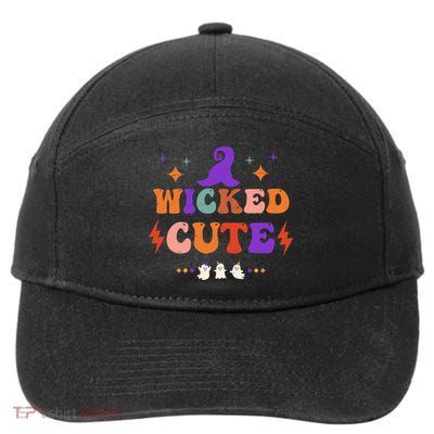 Wicked Cute Halloween Gift 7-Panel Snapback Hat