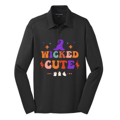 Wicked Cute Halloween Gift Silk Touch Performance Long Sleeve Polo