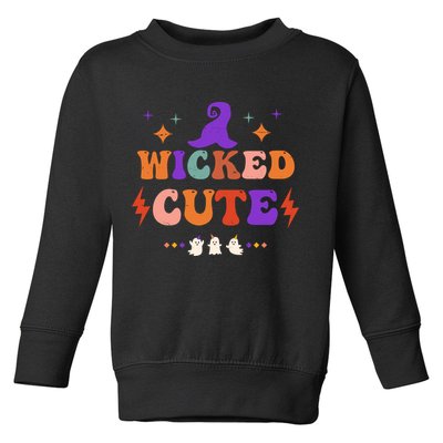 Wicked Cute Halloween Gift Toddler Sweatshirt