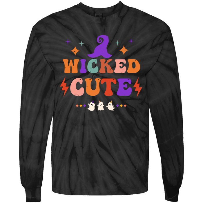 Wicked Cute Halloween Gift Tie-Dye Long Sleeve Shirt