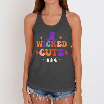 Wicked Cute Halloween Gift Women's Knotted Racerback Tank