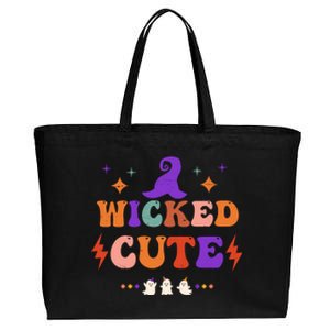 Wicked Cute Halloween Gift Cotton Canvas Jumbo Tote