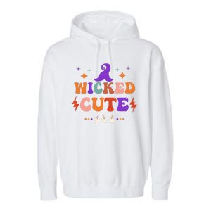 Wicked Cute Halloween Gift Garment-Dyed Fleece Hoodie