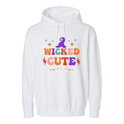 Wicked Cute Halloween Gift Garment-Dyed Fleece Hoodie